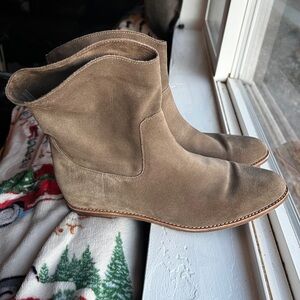 Vince Camuto Tan Suede Ankle Booties
